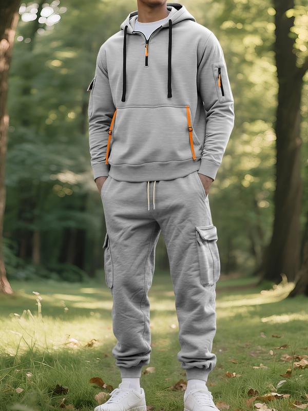 Men's Autumn/Winter Hooded Casual Sports Suit