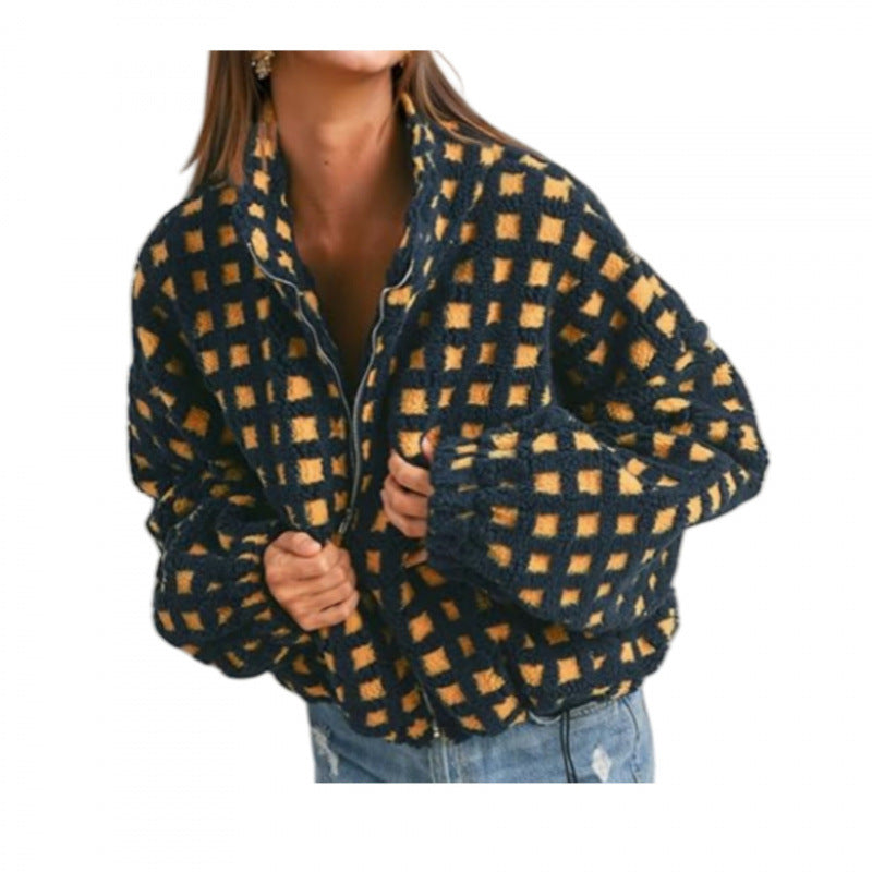 Comfortable fleece short jacket, classic style