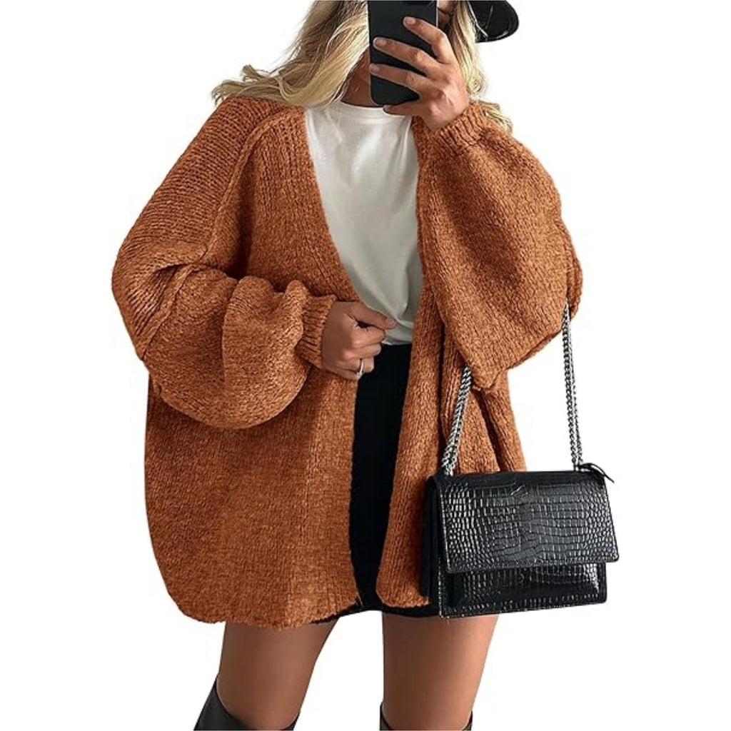Women's loose cardigan sweater