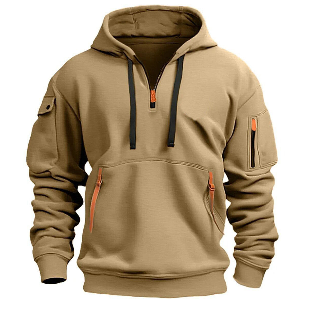 Everyday Zippered Pocket Hoodie Comfort