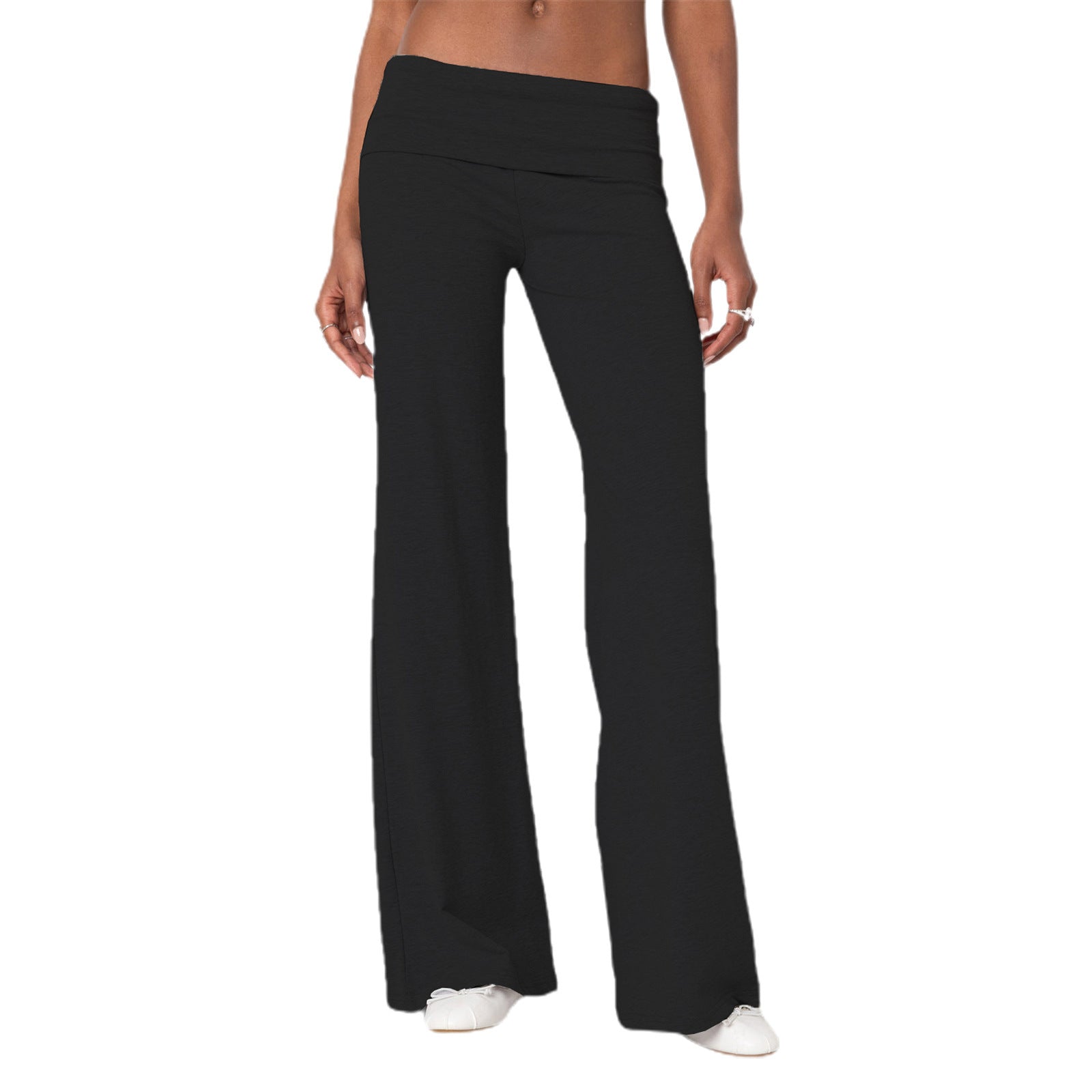 Slim-fit twill cotton pants