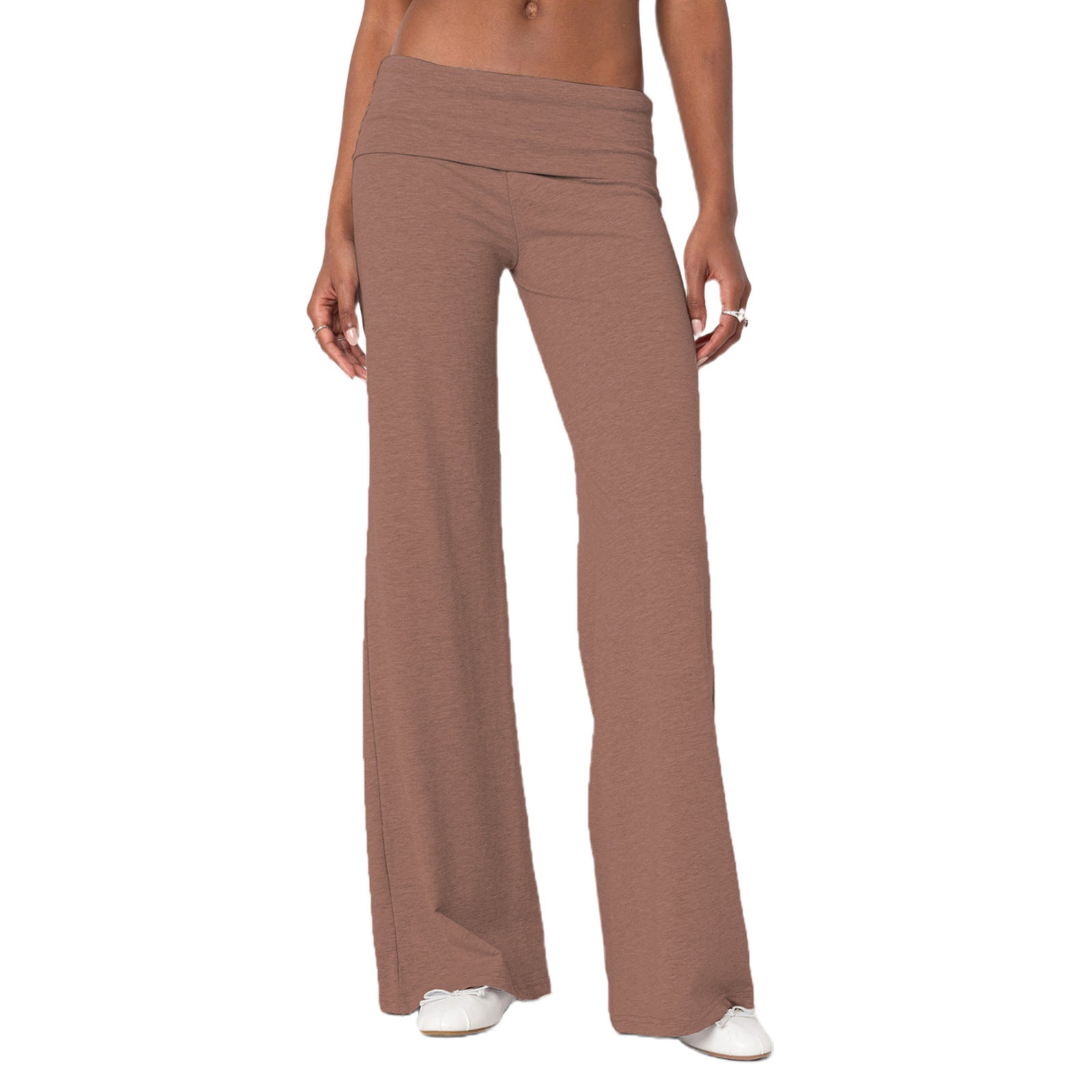 Slim-fit twill cotton pants